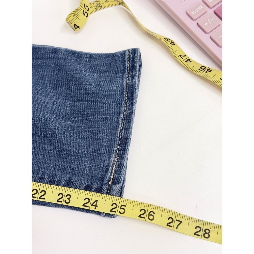 Levis 724 High Rise Straight Women Size 27 (taped 28" Blue Excellent Denim Jeans - Picture 8 of 11